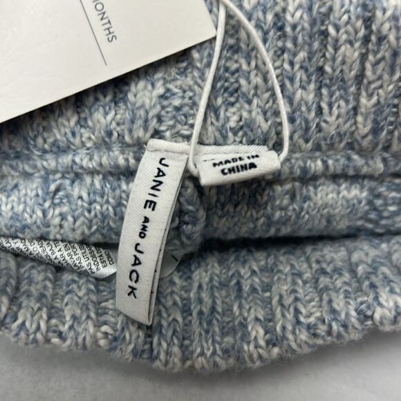 Janie and Jack 100047777 Blue The Cozy Cable Knit Baby Pant size 0-3 months NWT - Picture 4 of 10